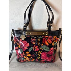 Patricia Nash Arden Tote/Crossbody Tropical Escape Floral 10th Anniversary